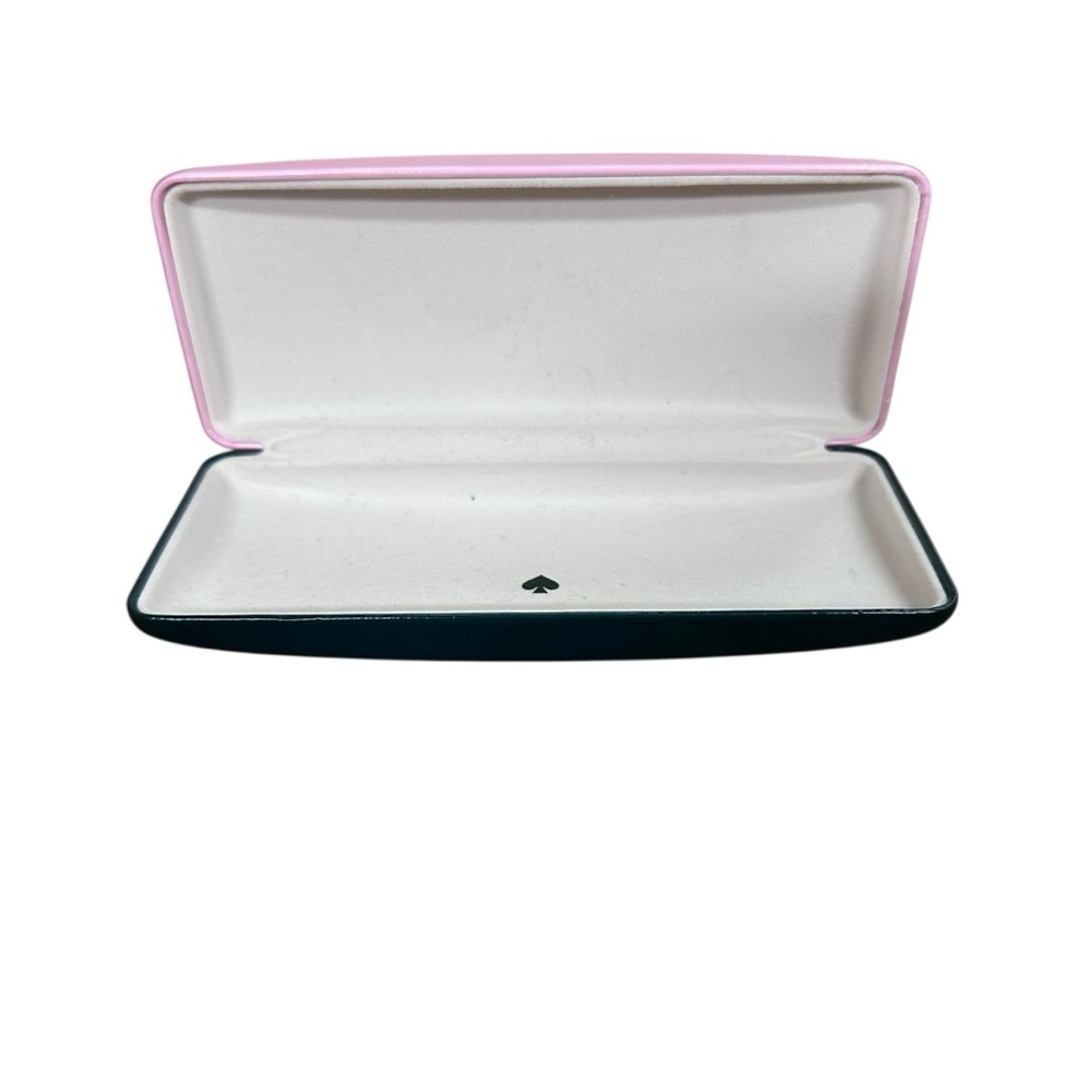 Kate Spade Patent Leather Glasses Case Pink Green - Picture 2 of 8
